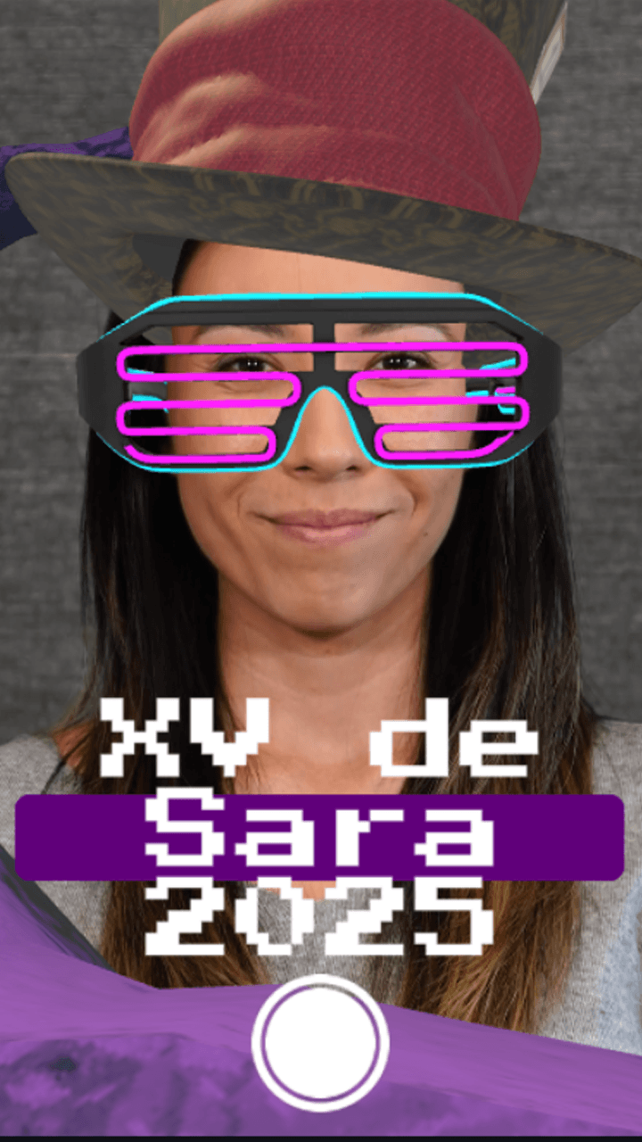 Demo de filtro AR MagicCam en evento