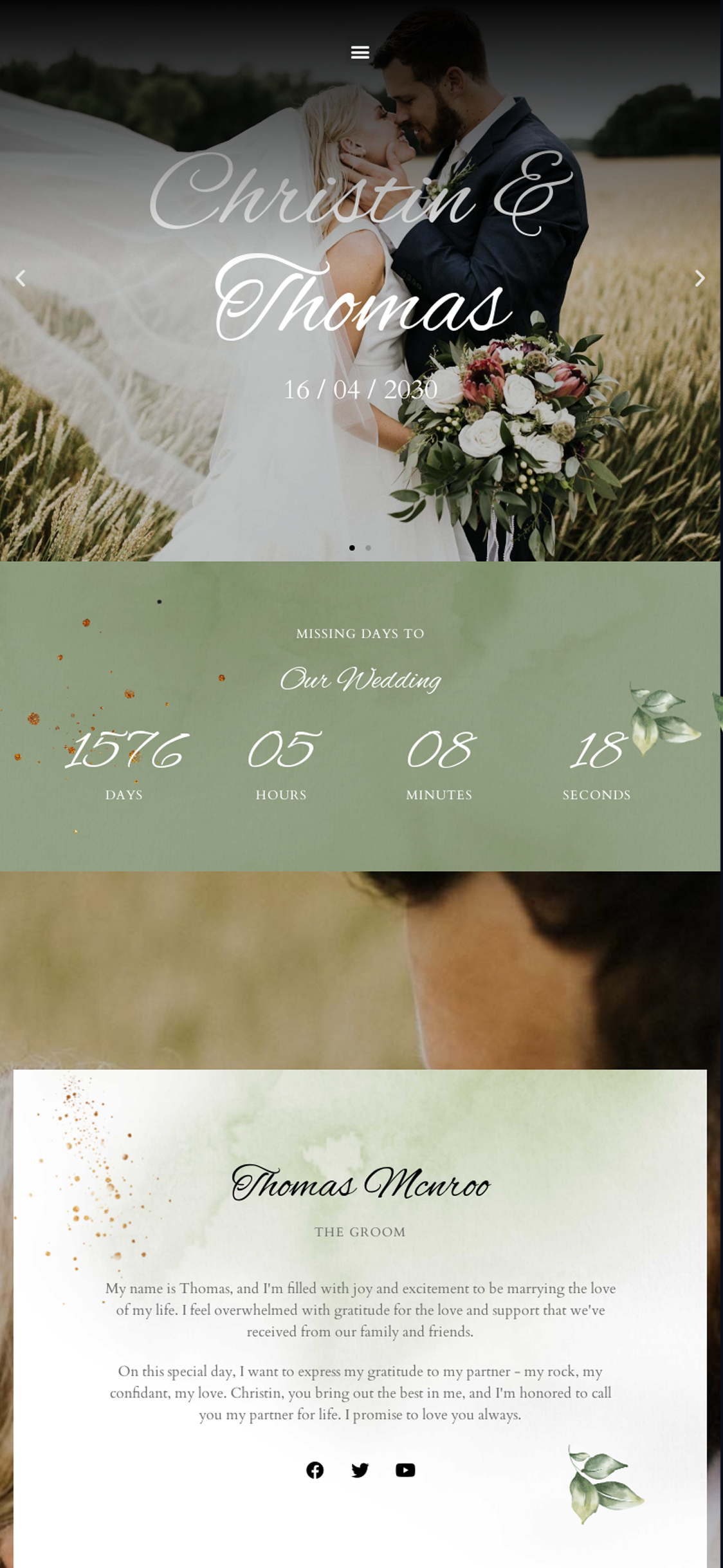 Vista previa de invitación digital en 13Bodas